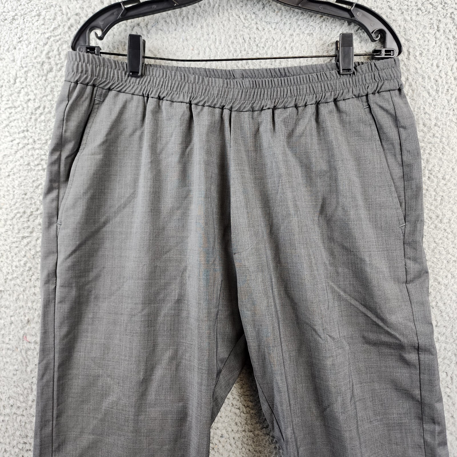 Pre-owned Barena Venezia Pants Men's 52 It/xl Grey Pull On Styling Elastic Waistband In Gray