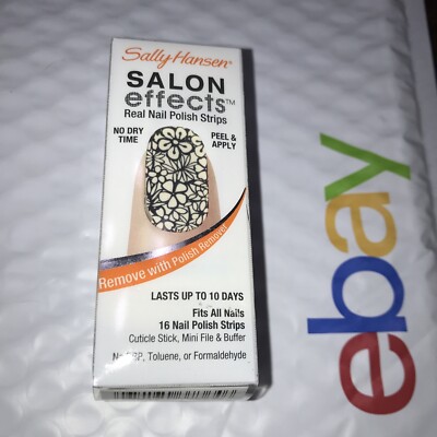 SALLY HANSEN Salon Effects Real Nail Polish Strips 220 CUT IT OUT unsealed NIB
