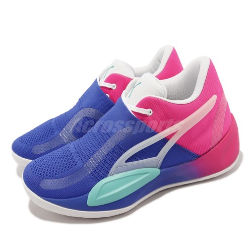 

Мужские баскетбольные кроссовки Puma Rise Nitro Fadeaway Royal Sapphire Pink Blue 378278-01, Синий, Rise Nitro Fadeaway