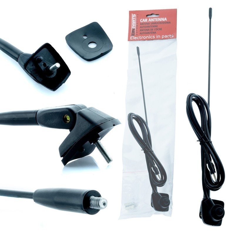 Antenne De Voiture Universelle Toit Antenne De Voiture 41 Cm Am/Fm Avec Pied ...