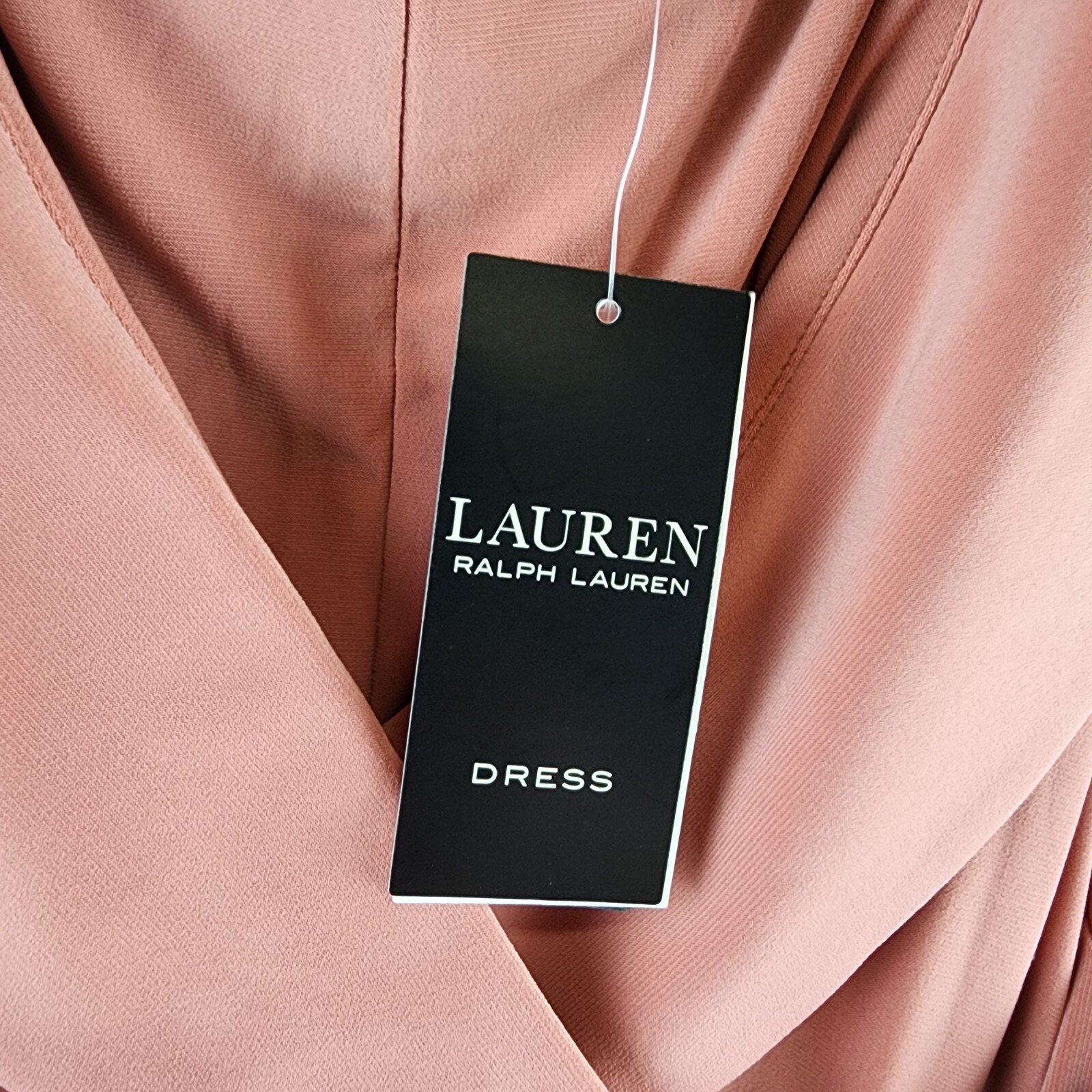 Lauren Ralph Jersey Off The Shoulder Gown Women Pink Mahogany V-neck - Picture 17 of 19