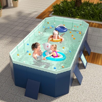 Oversized Foldable Inflatable Swimming Pool for Home and Outdoor 2.6m 8.53ft