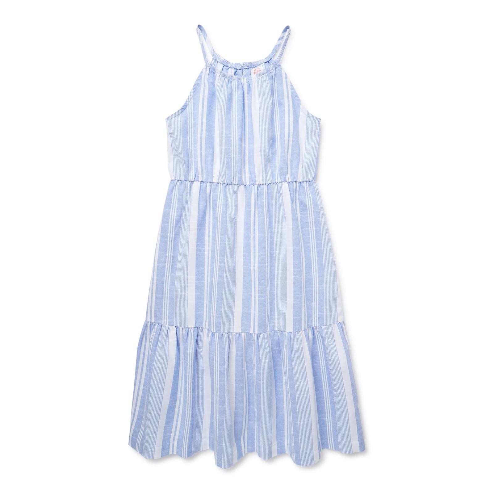 トップス onc merino NILE BLUE SIZE:5 Chico's Collared V Neck Tiered Tencel Maxi Dress Blue Sz 000