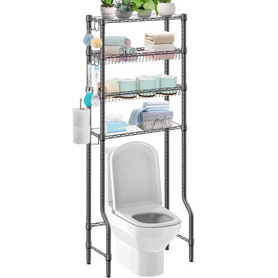 Over The Toilet Storage 4tier Bathroom Shelves Over Toilet Shelf Above Toilet St