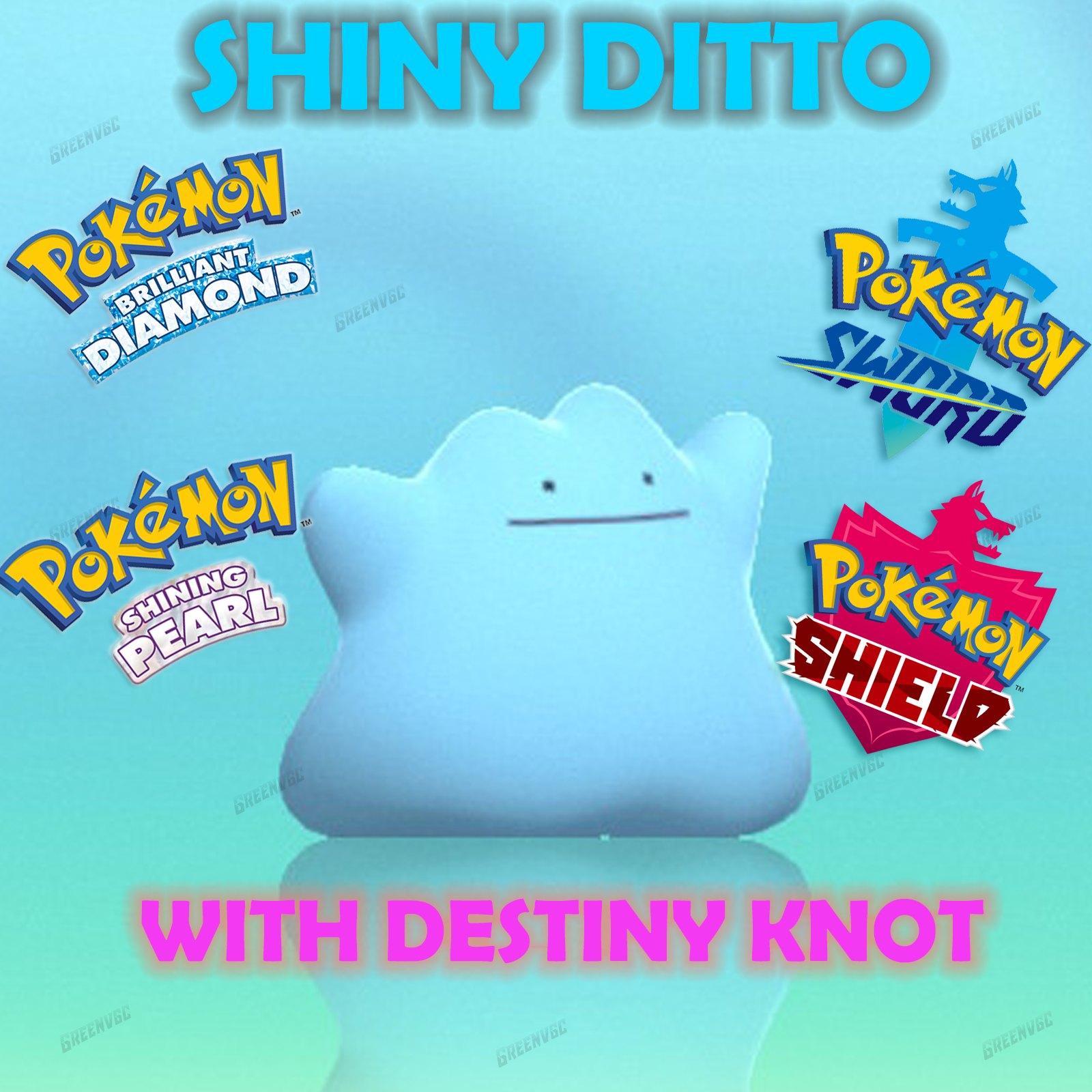 6IV Shiny Ditto Japanese or English Pokemon Brilliant Diamond and Shining  Pearl