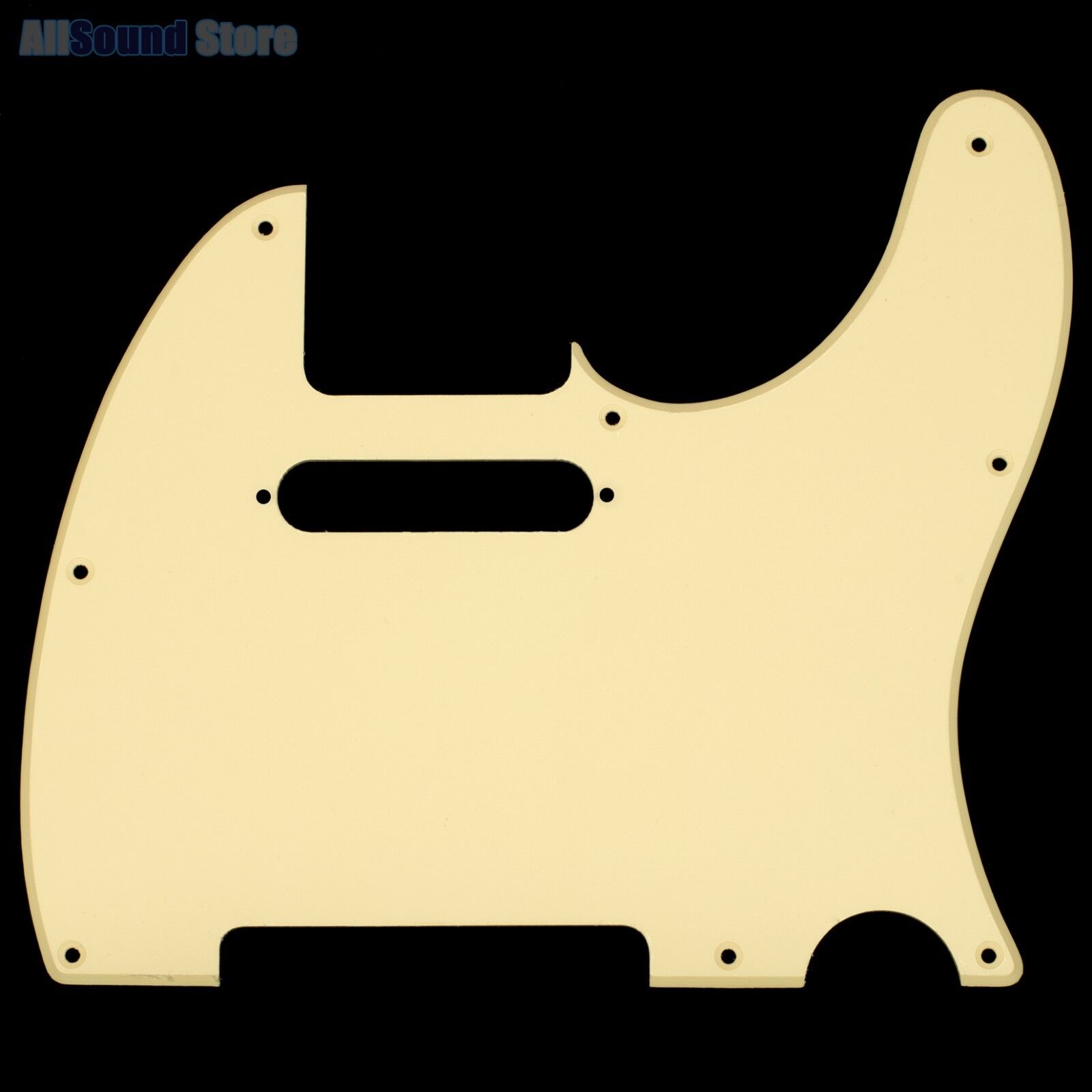 Color:1ply Cream:Pickguard for Fender USA MIM Telecaster Tele Standard 8-Hole Guitar