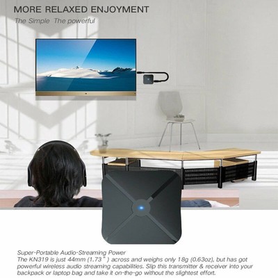 1PC Bluetooth Transmitter Receiver Wireless Adapter TV Home Stereo A2DP Audio US