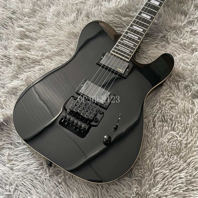 Factory Black TL Solid Electric Guitar Basswood Body Cream Binding Black Parts