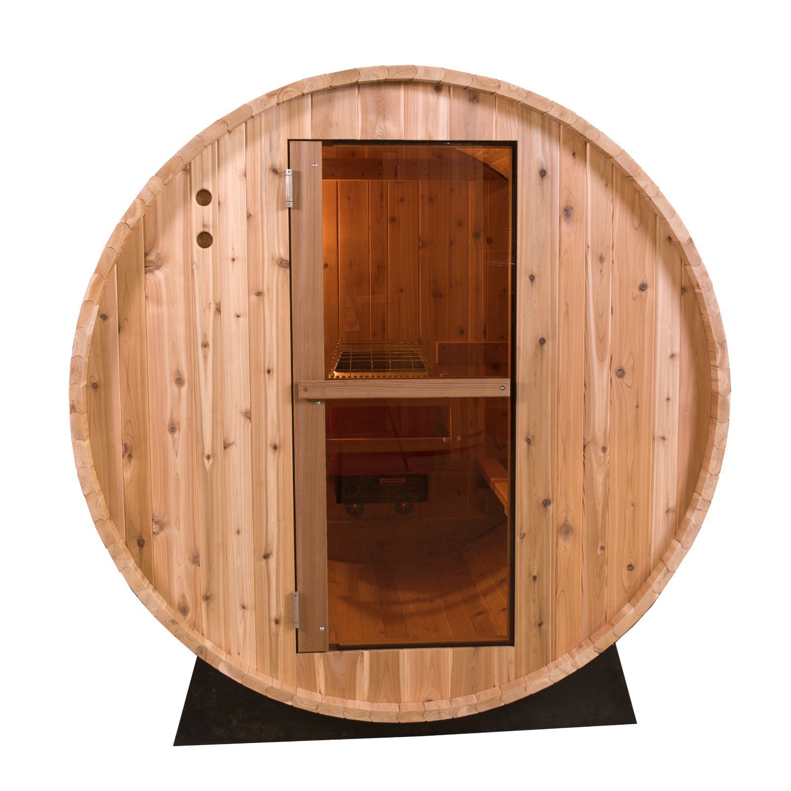 Brand New Salem Clear Cedar Barrel Sauna from Almost Heaven Saunas