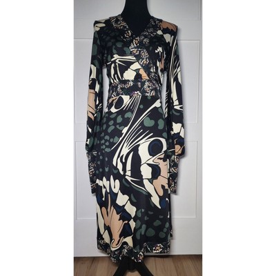 Issa London 100% Silk Dress Woman's Size 10 Butterfly 