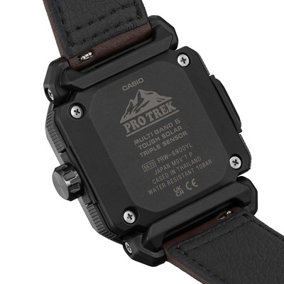 Pre-owned Casio Outdoor Pro Trek Solar Powered Triple Sensor Word Time : Prw-6900yl-5