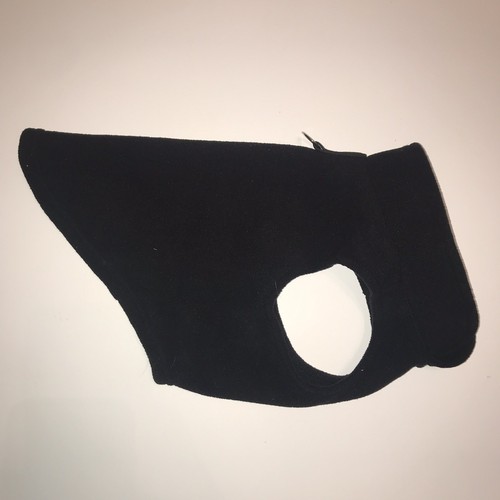 Gooby Pullover Dog Fleece Vest for Small Dogs Black Large