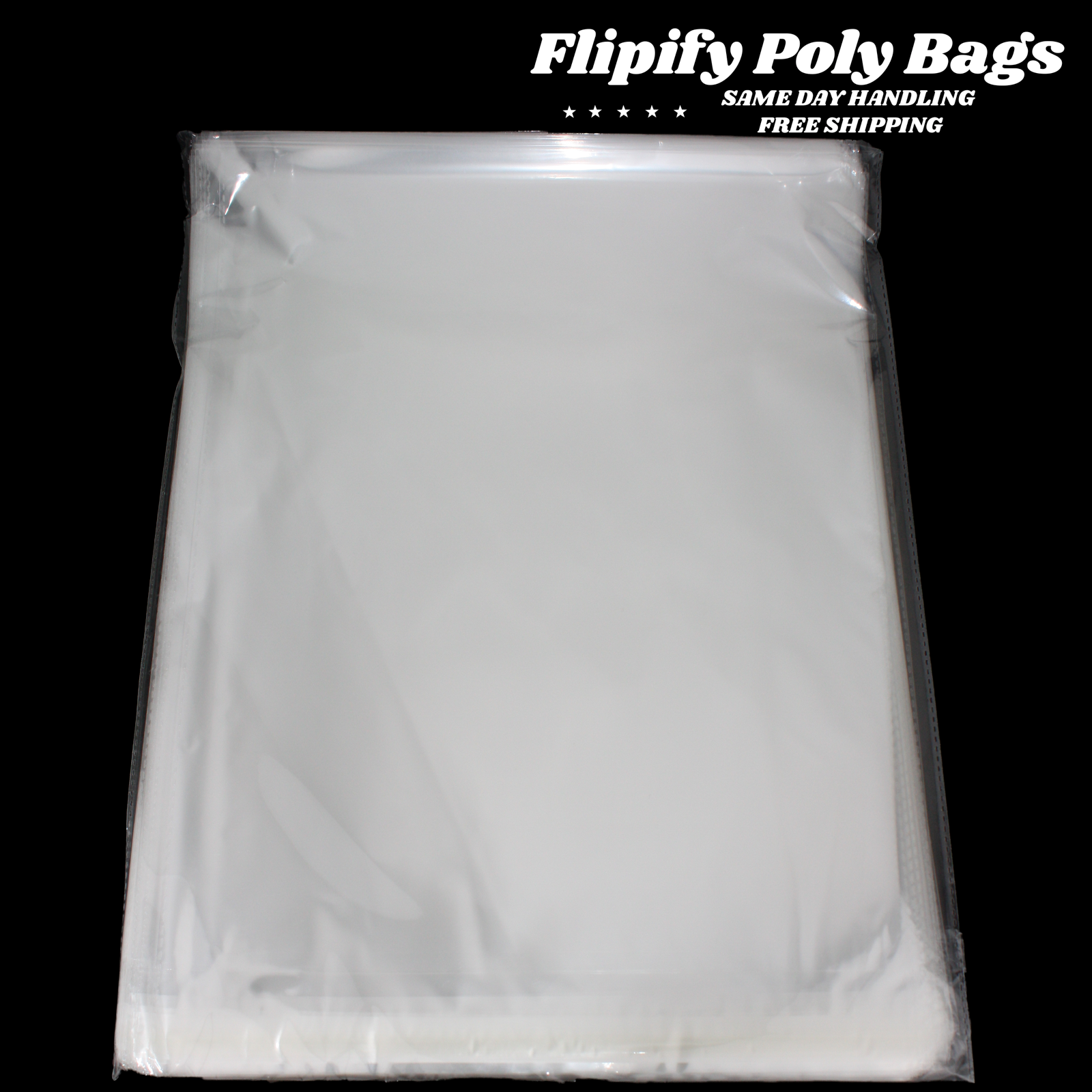 12x15 Clear Resealable T-Shirt/Apparel Self Seal Lip Tape Poly Plastic bags