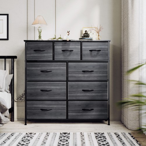 Dresser Organizer Storage Bedroom Cabinet Black