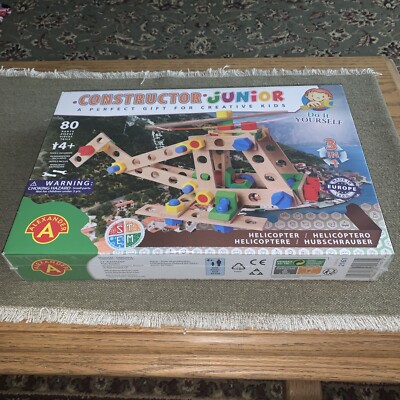 Constructor: Junior Helicopter Model Toy, 80 Pieces. 3 In 1. Alexander A. Sealed