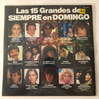 LAS 15 GRANDES DE SIEMPRE EN DOMINGO, FEAT, YURI, JOSE JOSE, 1984 MEXICAN LP