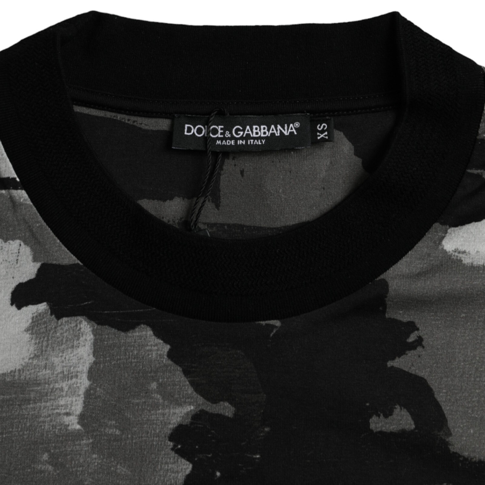 Pre-owned Dolce & Gabbana Tshirt Multicolor Camouflage Cotton Crewneck It44/us34/xs 830usd