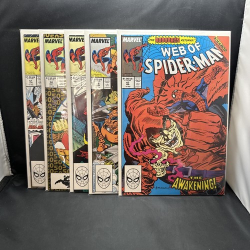 Web of Spider-Man Issue #'s 47 48 49 50 & 51 (Marvel Comics