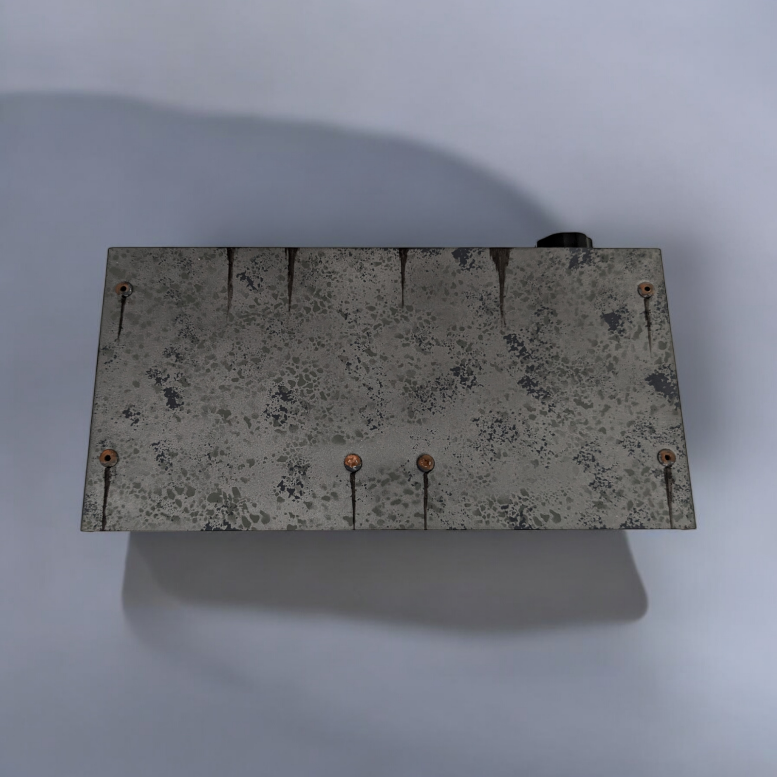 Nixie tube clock with IN-12 tubes and A-101/OG-4 dekatron in metallic case