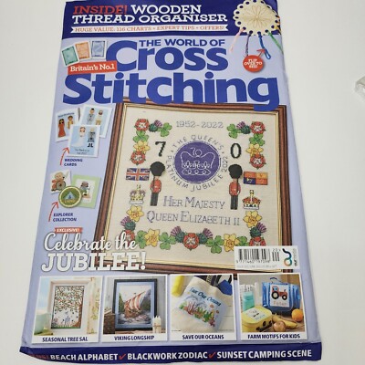 The World Of Cross Stitching Platinum Jubilee Iss 320 June 2022 Queen Elizabeth
