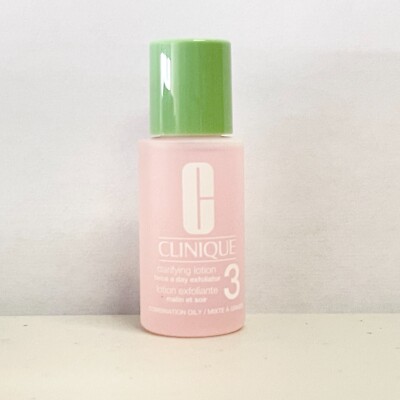 NEW Clinique Clarifying Lotion 3 Combination Oily Exfoliator Travel 1oz 30ml