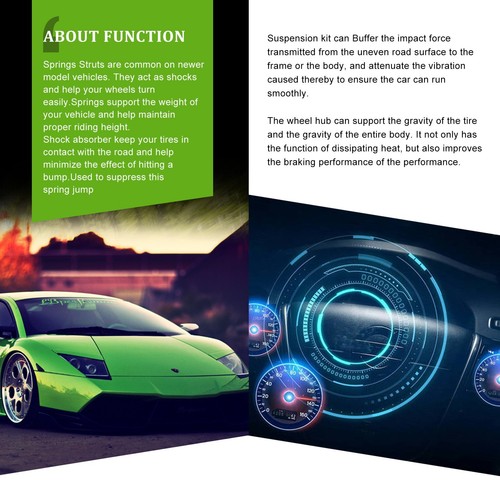 For 2001-2005 Honda Civic Struts Lower Ball Joints Control Arms Tie Rod Sway Bar