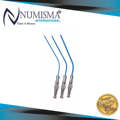 Frazier Suction Tube With Atraumatic Tip Reusable Surgical Instruments 3 Pcs Set