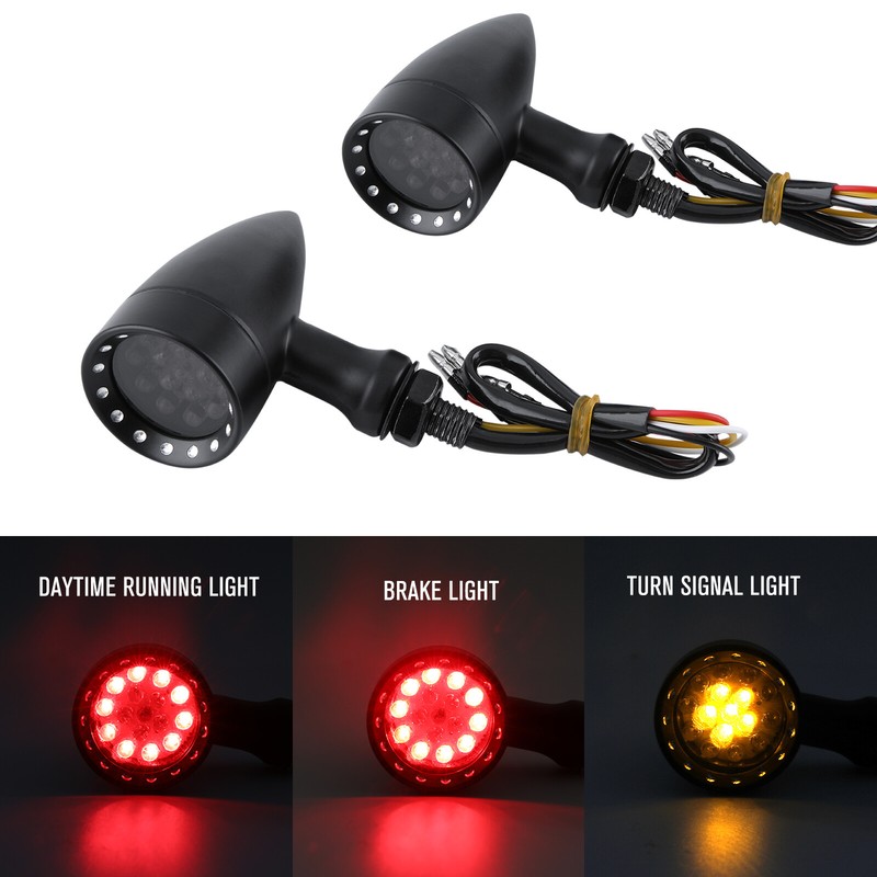 For Yamaha V Star 650 XVS650 XVS650A 950 2X LED Blinker Brak