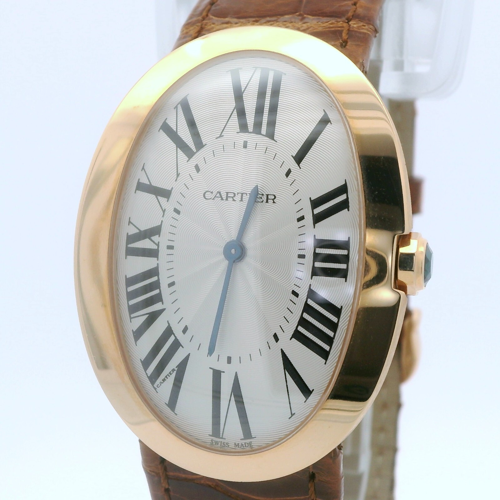 ◆VINTAGE◆【Cartier】フィガロ Vintage 1980 Cartier Heavy Silver Finish Black Saphir with