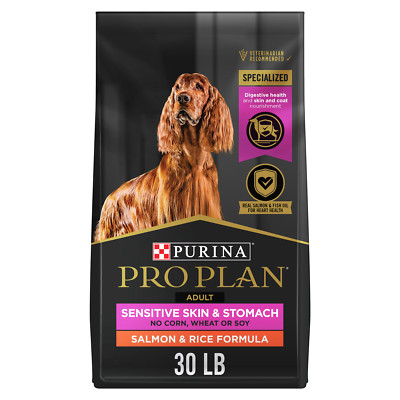 【US】Purina Pro Plan Sensitive Skin and Stomach Salmon and Rice Formula Dog Food