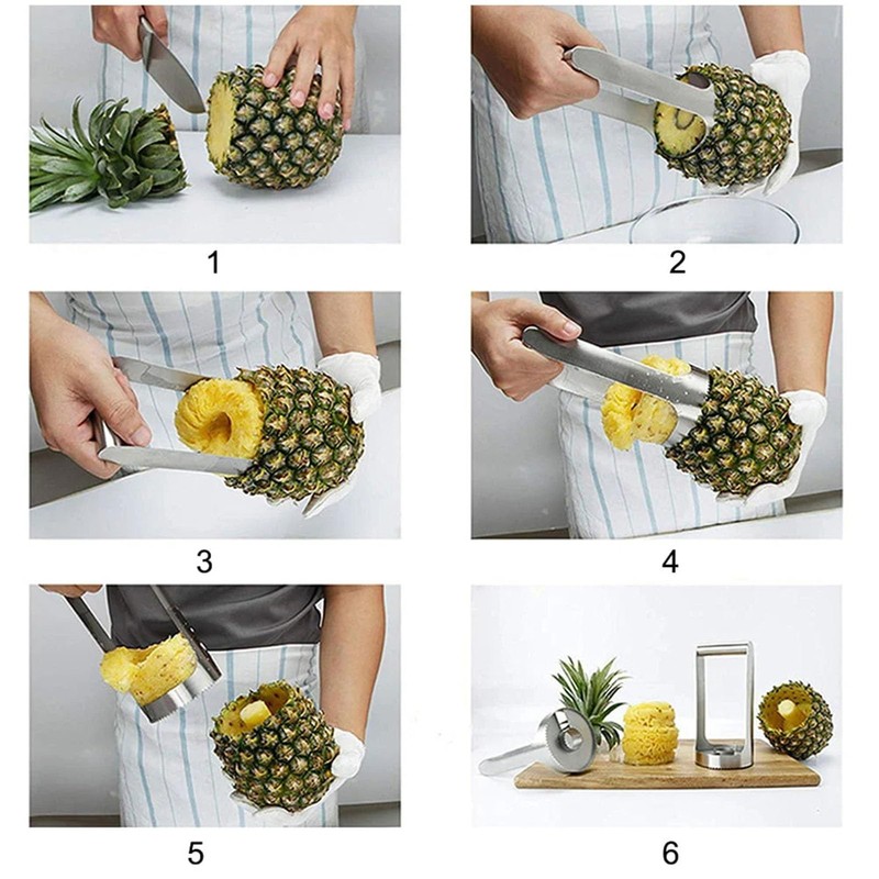 Stainless Steel Pineapple Peeler Pineapple Core Remover Slice Easy Kitchen Tools
