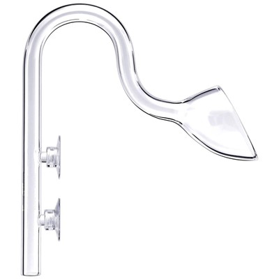 Aquarium Glass Lily Pipe Outflow for Tank 7mm for 16/22mm 5/8'' tubing (Glass ...