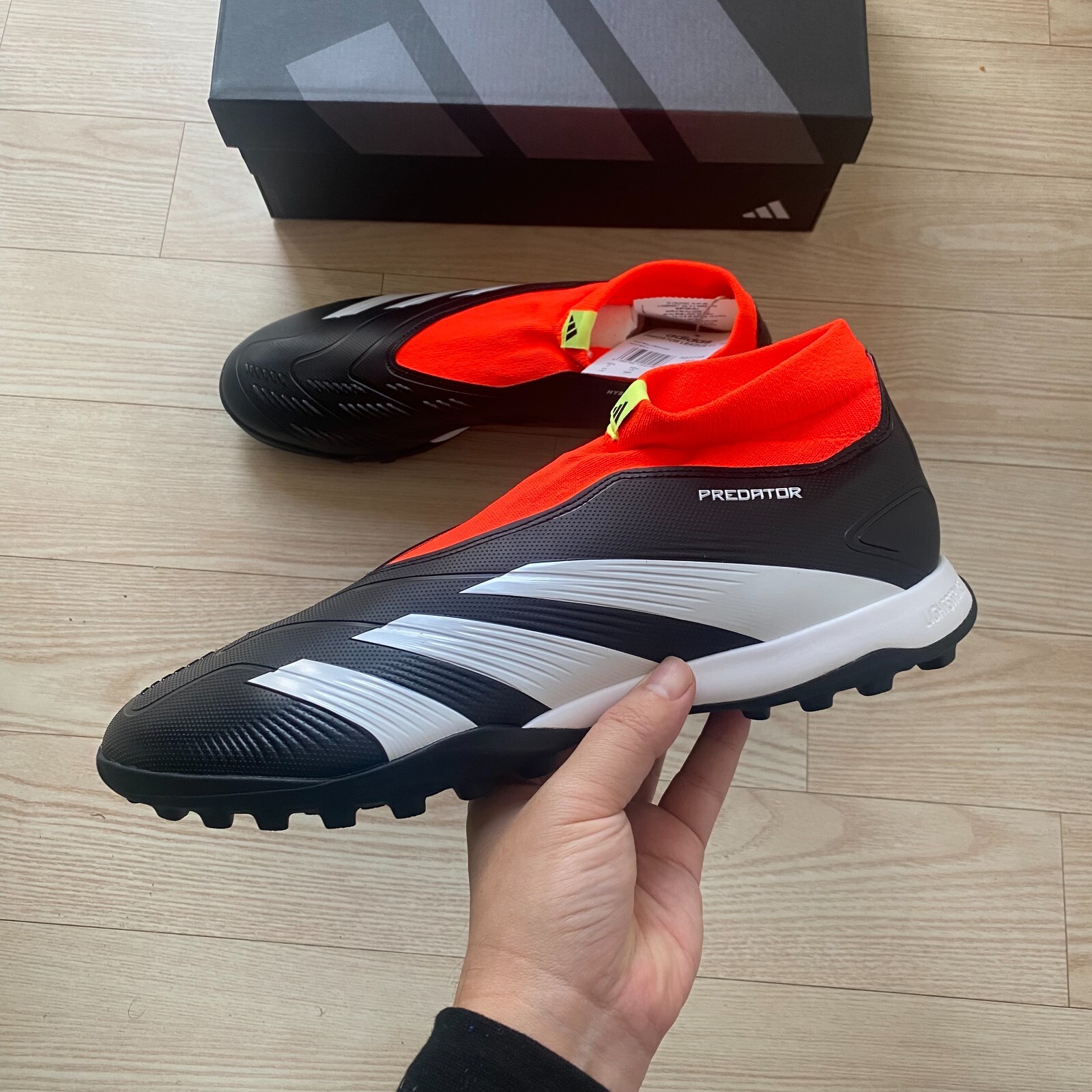 adidas Predator 24 League Laceless Mens Turf Soccer Shoes