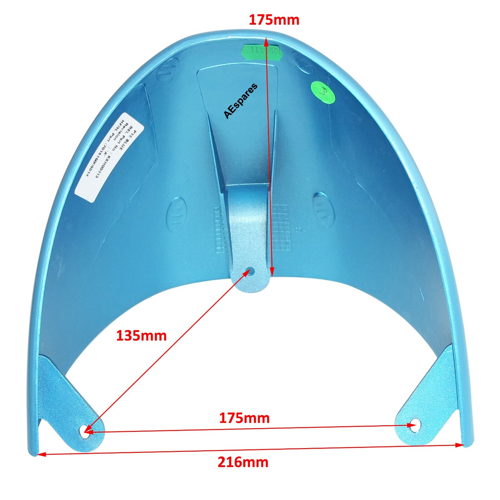 Fits Royal Enfield Continental GT 650 Interceptor 650 Single Seat Cowl Blue 