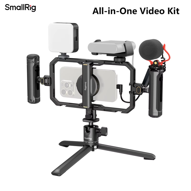 Videography Kit Quick Pro/Basic Edition for Smartphone Creator with Audio and Li