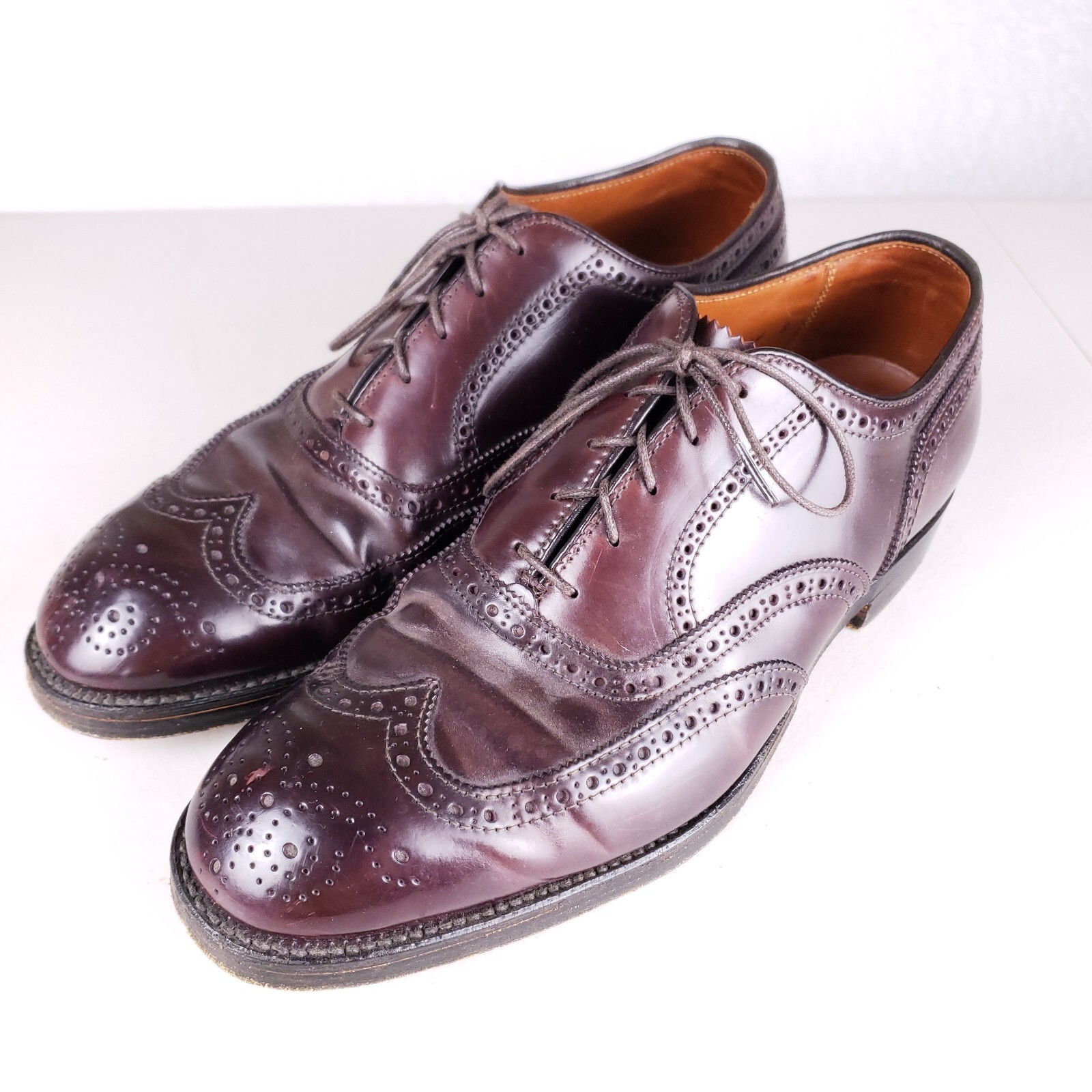 Alden Long Wingtip Brogue Dress Shoes Men Size 9 C/E Alden Long Wingtip Brogue Dress Shoes Men Size 9 C/E