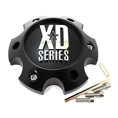 XD Series Satin Black Wheel Center Hub Cap for 6Lug XD840 Spy II XD824 Bones