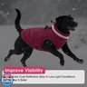 SAWMONG Dog Coat, Warm Dog Winter Coat, Waterproof Fleece Jacket, Cold Weather Dogs Jacket (3XL,Rosered)