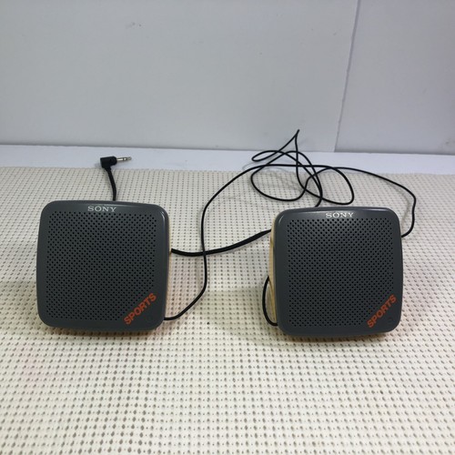 Vintage Yellow Sony Sports SRS-5G Stereo Speaker System