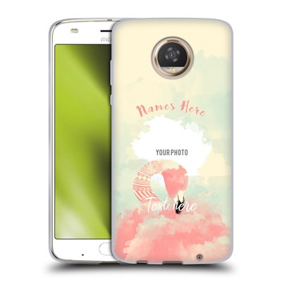 CUSTOM CUSTOMIZED PERSONALIZED FAB FLAMINGO SOFT GEL CASE FOR MOTOROLA PHONES 2