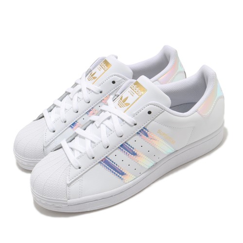

Adidas Originals Superstar W Переливающиеся белые золотые женские классические туфли FX7565, Белый, Superstar W