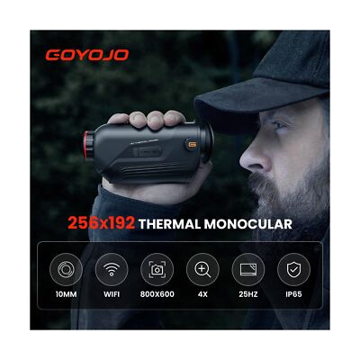GOYOJO Thermal Monocular, 256x192 (25 Hz) Thermal Imaging Monoscope Camera fo...
