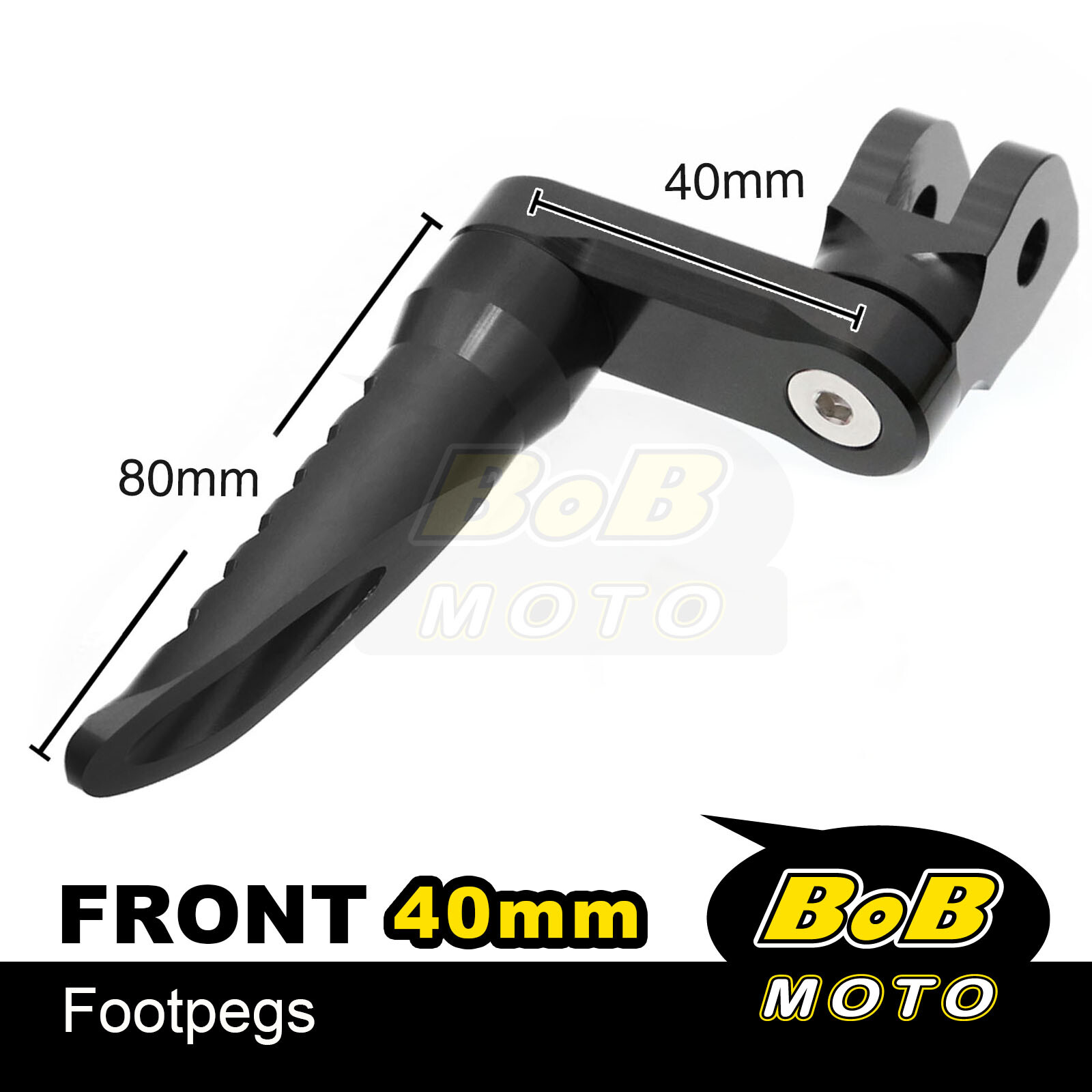 BOB 40mm Extend Front Foot Pegs BLACK For ZZR 1400 ZX14R