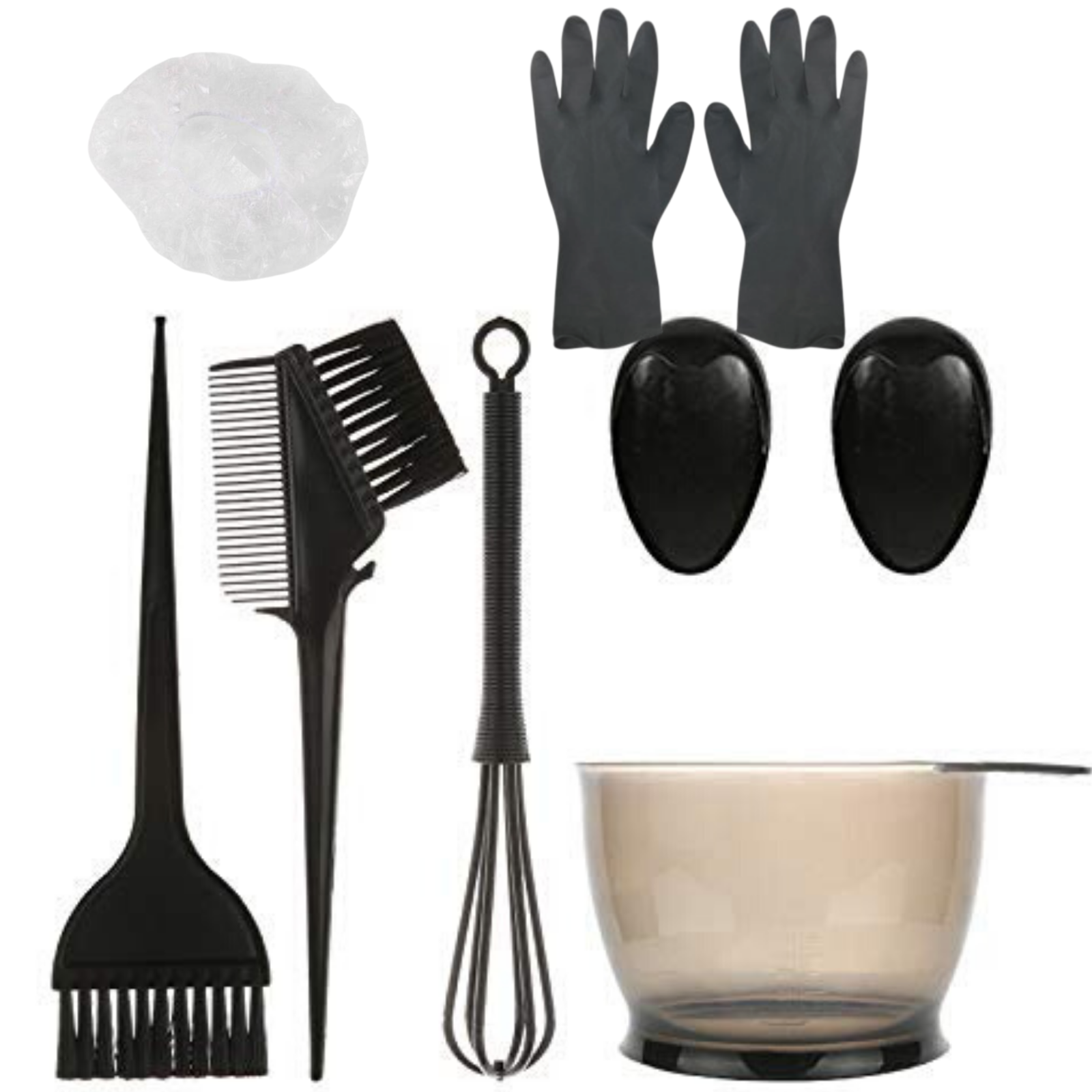Brush Bowl Combo Coloring Kit 6 Pieces Set Tint Tool Bleach+bonus