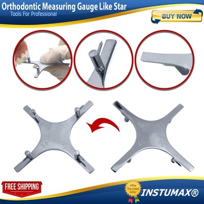 Star Like Bracket Positioning Gauge for Braces Orthodontic Dental Instruments CE