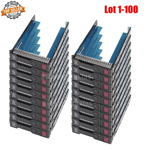 Lot Genuine HP 3.5" Hard Drive Caddy Tray For DL380 DL360 ML350 G8 G9 651314-001