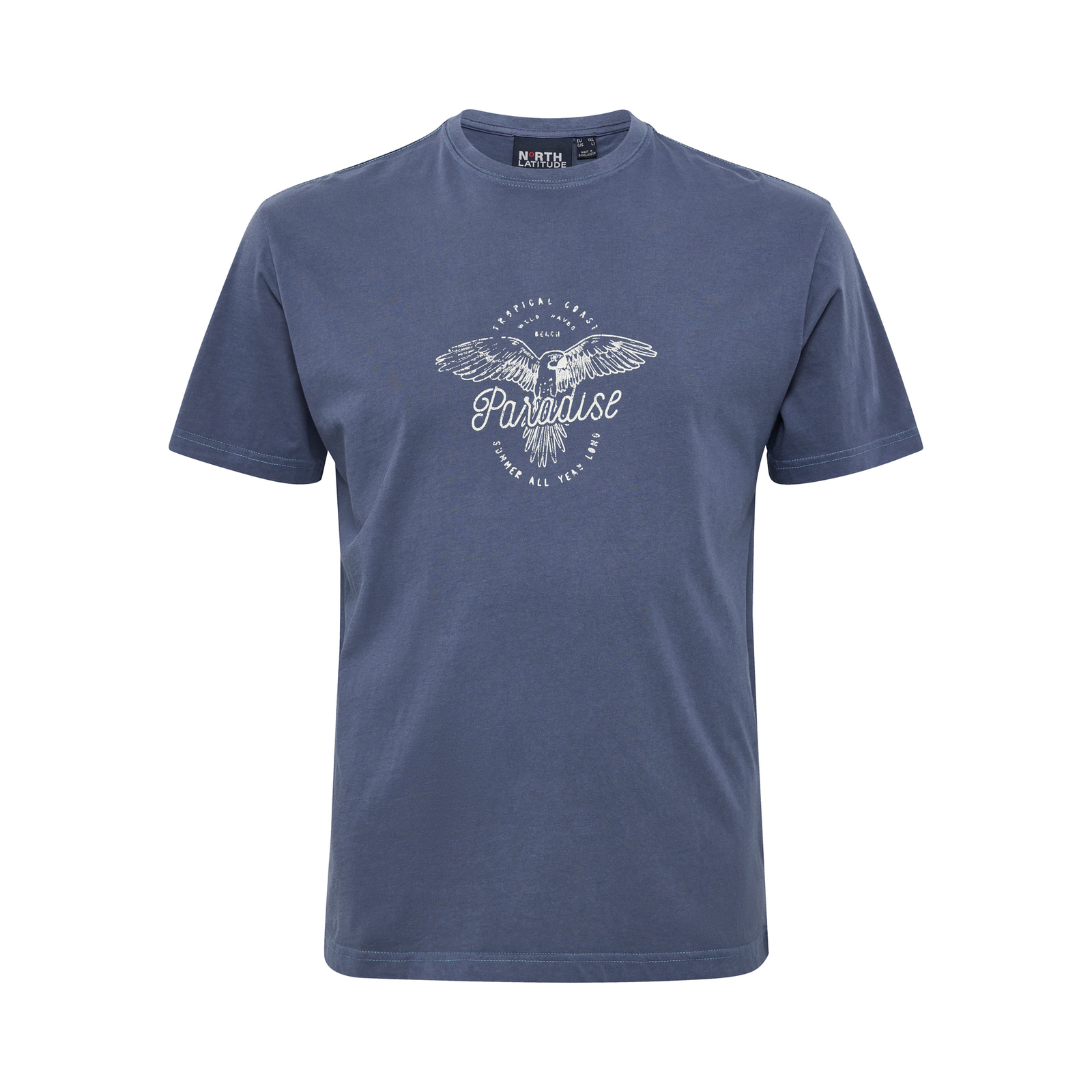 North T-Shirt, blau in Übergröße