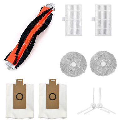 Sweeper Main Brush Filter Side Brush Dust Bag Wipe for Lydsto W2 Sweeping Robot