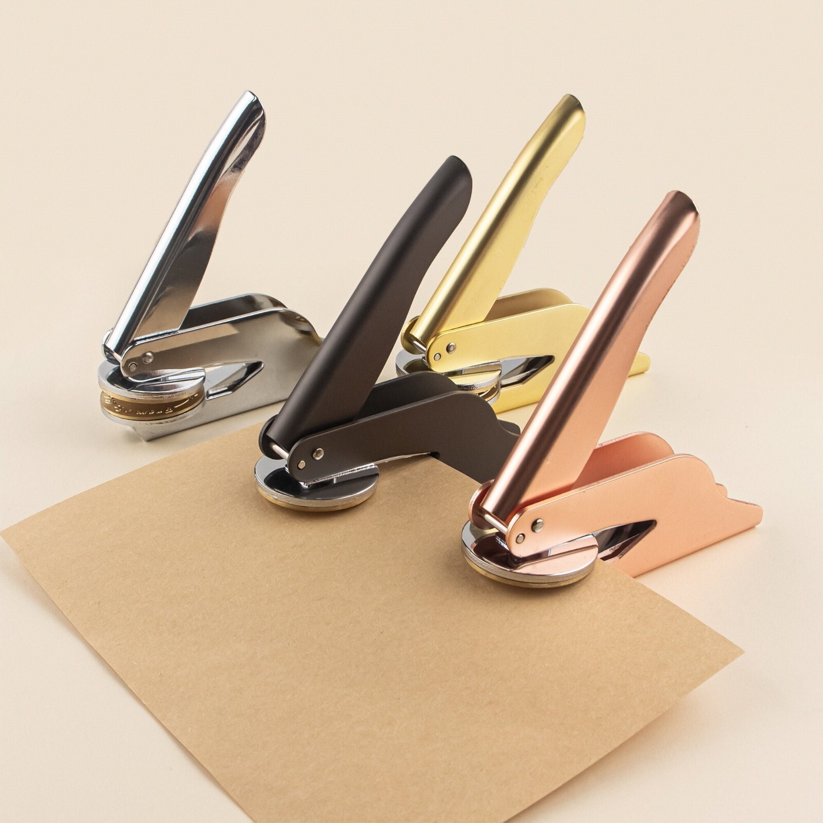 Custom Logo Embosser Stamp Steel Embosser Stamp Perfect for Weddings Libraries