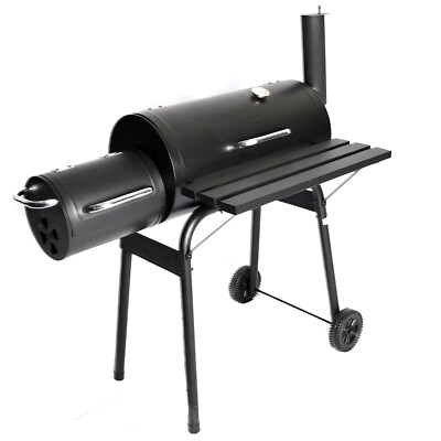 Smoker Las Vegas Räucherofen BBQ Grill Holzkohle Las Vegas II Räuchertonne black